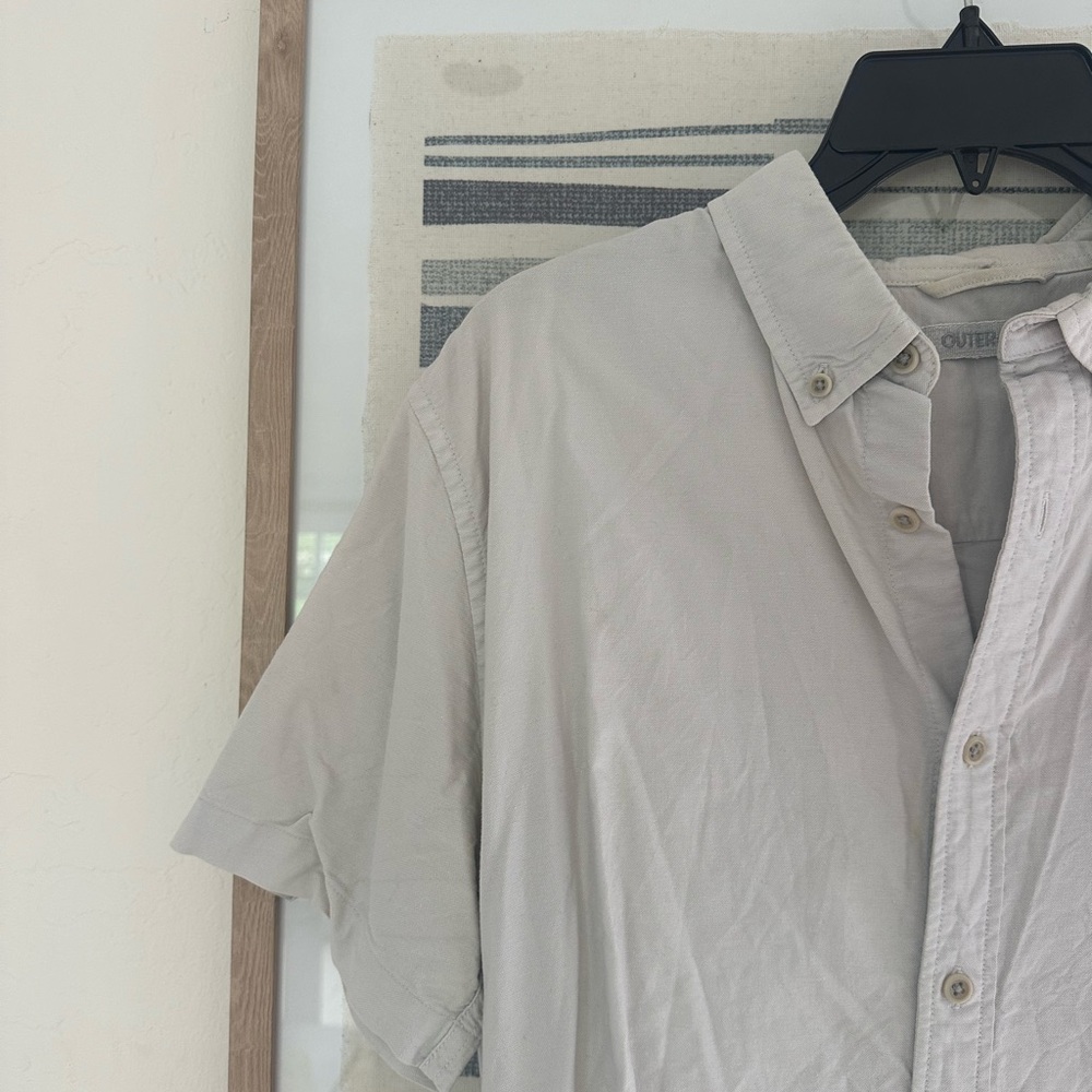 Four Outerknown Casual Button Down Shirts - Olive… - image 2